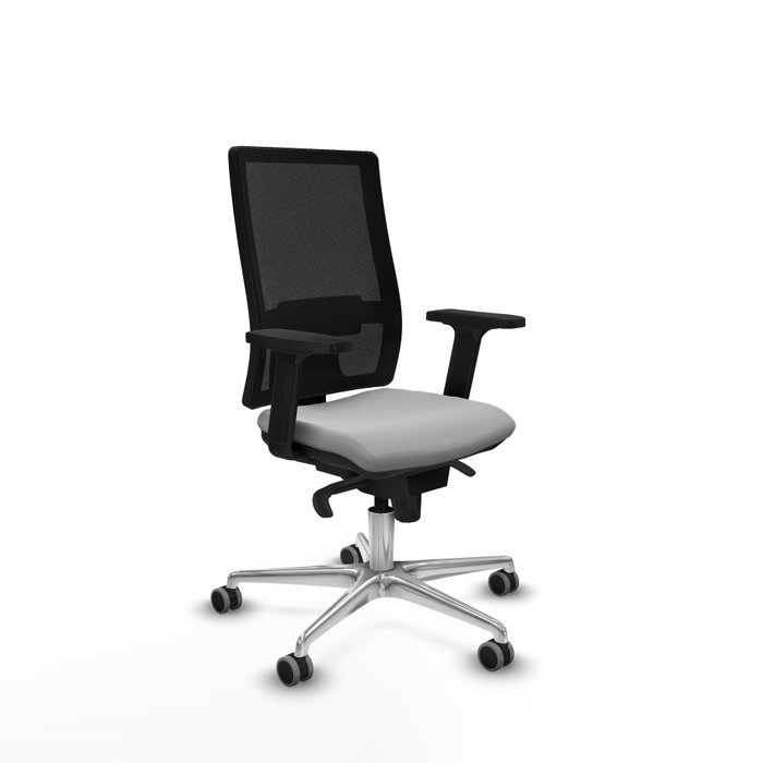 PIQUERAS Y CRESPO Silla de oficina Horna con mecanismo Sincro, Gris claro y Negro PIQUERAS Y CRESPO Silla de oficina Horna con mecanismo Sincro, Gris claro y Negro
