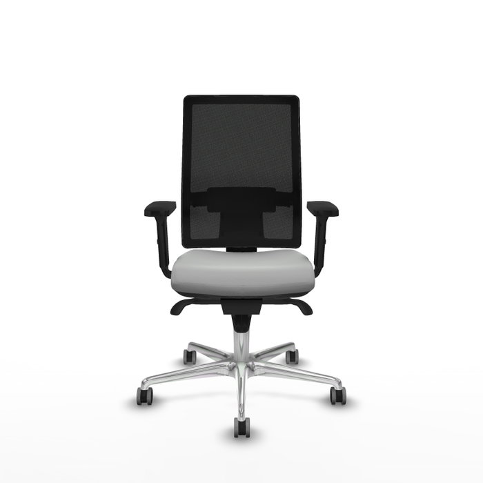 PIQUERAS Y CRESPO Silla de oficina Horna con mecanismo Sincro, Gris claro y Negro PIQUERAS Y CRESPO Silla de oficina Horna con mecanismo Sincro, Gris claro y Negro