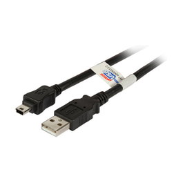 EFB Elektronik Cable USB 2.0 A a Mini-USB B, 3m, Negro