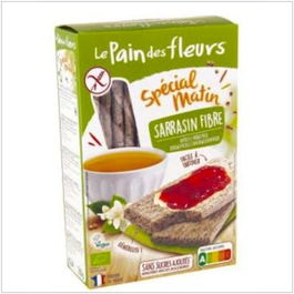 LE PAIN DES FLEURS Tostada Trigo Sarraceno Fibra Special Matin 230Gr. Sin Gluten Vegano Alto en Fibra
