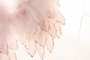 DKD Home Decor Decoración Colgante Navidad Fantasía Rosa Palo Blanco Pluma Alas 4 x 33 x 28 cm (2 Unidades)