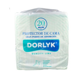 DORLYK Empapador/Salvacamas Qualityline Desechable 90x60 cm, 20 Unidades