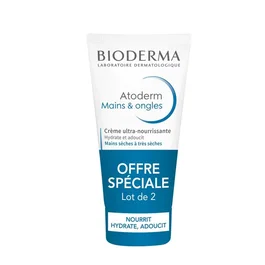 Bioderma Set Duo Atoderm Crema Hidratante para Manos, 2 unidades de 50 ml