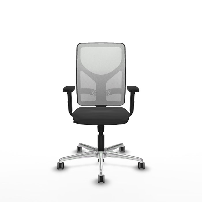PIQUERAS Y CRESPO Silla de oficina Motilla con mecanismo Sincro, Gris oscuro y Blanco PIQUERAS Y CRESPO Silla de oficina Motilla con mecanismo Sincro, Gris oscuro y Blanco