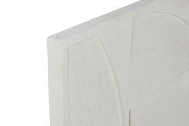 DKD Home Decor Decoración de Pared Moderna Blanco 4 x 80 x 80 cm (2 Unidades)