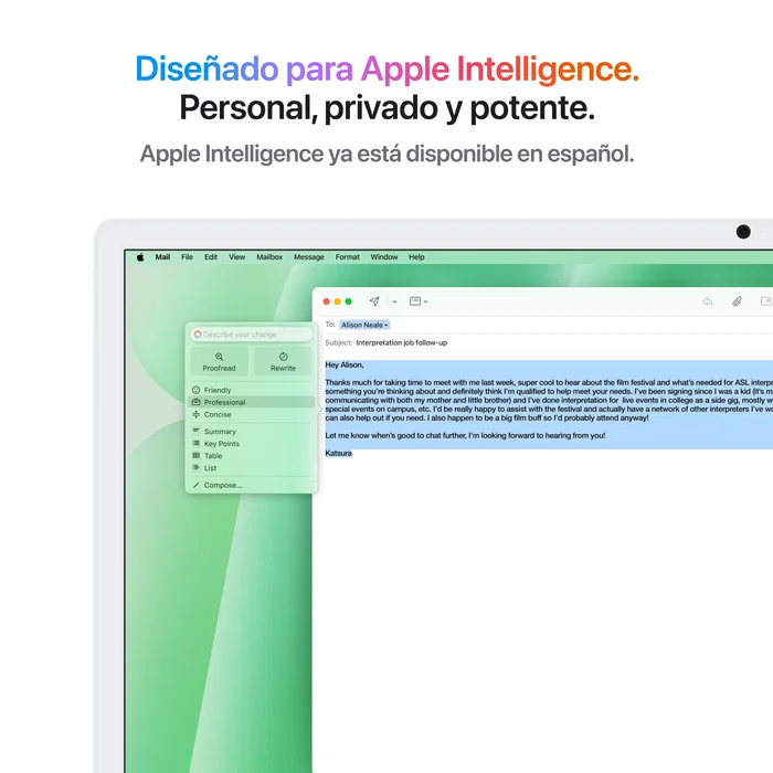 Apple iMac M4 23.5 pulgadas Retina 4.5K 16GB RAM 256GB SSD Verde