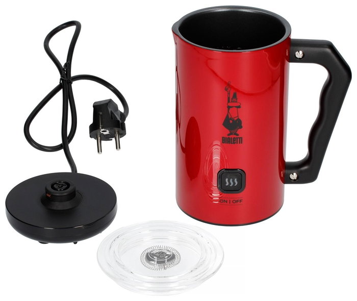 Bialetti MKF02 Rosso Milk Foamer Rojo
