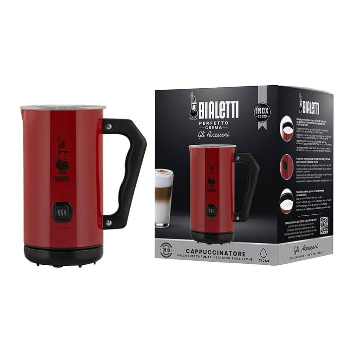 Bialetti MKF02 Rosso Milk Foamer Rojo