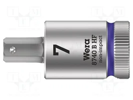 WERA Vaso Allen-bit Hex-Plus HEX 7mm 3/8 de la serie Zyklop