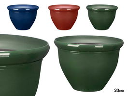 Maceta Redonda 20 cm Surtidos Colores Ibergarden Plástico PP (Set de 24)