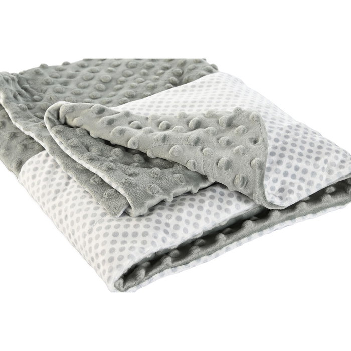 DKD Home Decor Surtido de 3 Mantas de Peluche Poliéster 75x100x10 cm