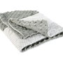DKD Home Decor Surtido de 3 Mantas de Peluche Poliéster 75x100x10 cm