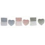 DKD Home Decor Surtido de 3 Mantas de Peluche Poliéster 75x100x10 cm