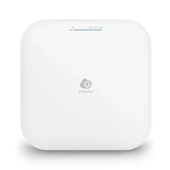 EnGenius ECW336 Punto de Acceso Wi-Fi 6E Triple Banda, 8348 Mbit/s, 2.4GHz/5GHz/6GHz, 12 Antenas Internas, Energía sobre Ethernet (PoE), Blanco