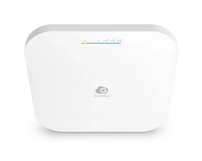 EnGenius ECW336 Punto de Acceso Wi-Fi 6E Triple Banda, 8348 Mbit/s, 2.4GHz/5GHz/6GHz, 12 Antenas Internas, Energía sobre Ethernet (PoE), Blanco