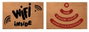 DKD Home Decor Felpudo de Fibra de Coco y PVC 60x40x1,5 cm Surtido de 6 Unidades