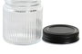 DKD Home Decor Set de 4 Recipientes de Cristal y Metal 130 ml
