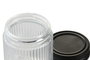 DKD Home Decor Set de 4 Recipientes de Cristal y Metal 130 ml