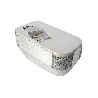 STARPAK Aluschalen con tapa 1500 ml plateado STARPAK Aluschalen con tapa 1500 ml plateado