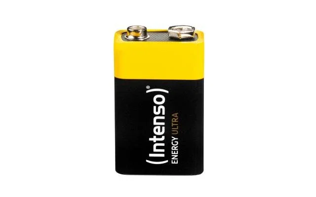 Intenso 7501451 Pila Batería Alcalina 9V 6LR61 de un solo uso, 560 mAh, 1 unidad