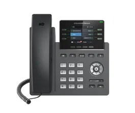 Grandstream GRP2613 Teléfono IP de 4 Líneas con Pantalla TFT 2.4", Audio HD, 2x LAN Gigabit y PoE - Negro