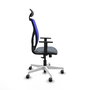 PIQUERAS Y CRESPO Silla de oficina Motilla con mecanismo Sincro, Gris y Azul