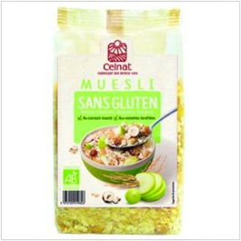 CELNAT Muesli Bio 375Gr. Sin Gluten con Frutas y Frutos Secos