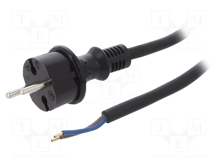 PLASTROL Cable de alimentación H07RN-F 2x1,5mm² de 3m PLASTROL Cable de alimentación H07RN-F 2x1,5mm² de 3m