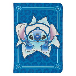 Loungefly Cuaderno Holiday Stitch Disney 12,7x17,7cm Cuero Sintético Páginas Rayadas Recargable
