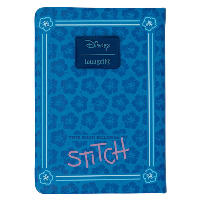 Loungefly Cuaderno Holiday Stitch Disney 12,7x17,7cm Cuero Sintético Páginas Rayadas Recargable