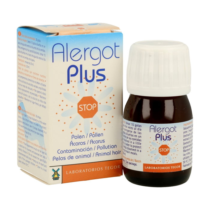 Tegor Alergot Plus 30 ml Gotas Complemento Alimenticio para Alergias Tegor Alergot Plus 30 ml Gotas Complemento Alimenticio para Alergias