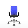 PIQUERAS Y CRESPO Silla de oficina Motilla con mecanismo Sincro/Traslack Azul y Negro