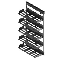 MENAGE CONFORT Zapatero Bastidor Extraíble Chic - Organizador de Zapatos, Guías Laterales, Acero Antracita, Modelos 1008.2605/2615 (650mm) y 1008.2606/2616 (1200mm)