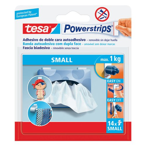 Cinta Adhesiva Doble Cara Tesa Powerstrips Tira Pequeña Estuche De 14 (Set de 15) Cinta Adhesiva Doble Cara Tesa Powerstrips Tira Pequeña Estuche De 14 (Set de 15)