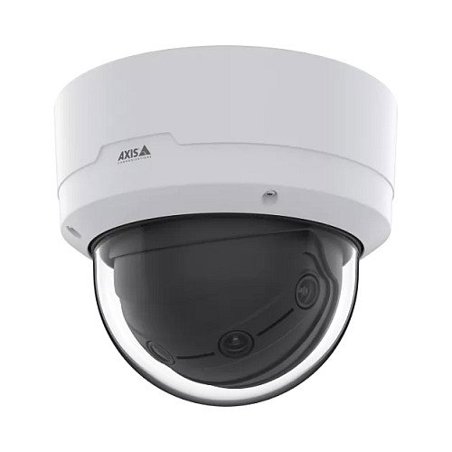 Axis Cámara de Seguridad IP Panorama Dome Q4809-PVE, Interior y Exterior, 180°, 26MP, 4 Sensores, Visión Nocturna, PoE, IP66/IK10, Blanca