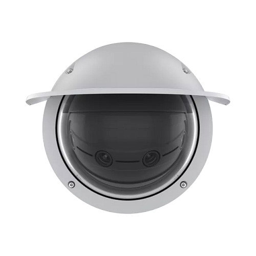 Axis Cámara de Seguridad IP Panorama Dome Q4809-PVE, Interior y Exterior, 180°, 26MP, 4 Sensores, Visión Nocturna, PoE, IP66/IK10, Blanca