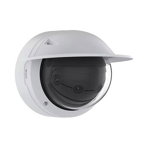 Axis Cámara de Seguridad IP Panorama Dome Q4809-PVE, Interior y Exterior, 180°, 26MP, 4 Sensores, Visión Nocturna, PoE, IP66/IK10, Blanca