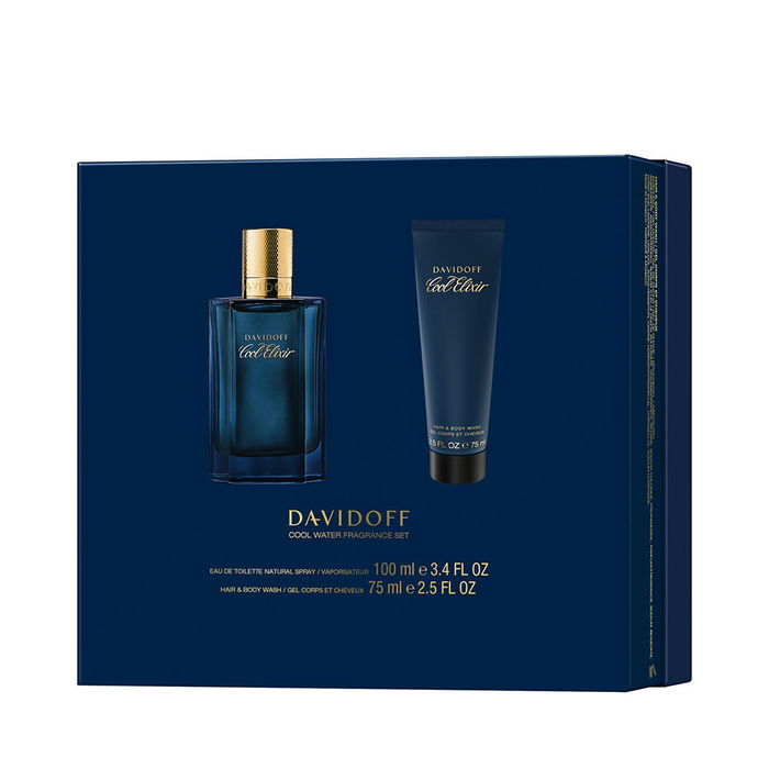 Davidoff Cool Elixir Parfum Intense Estuche 2 pz Eau de Parfum 100 ml + Loción Corporal 75 ml Fragancia Amaderada Oud para Hombre