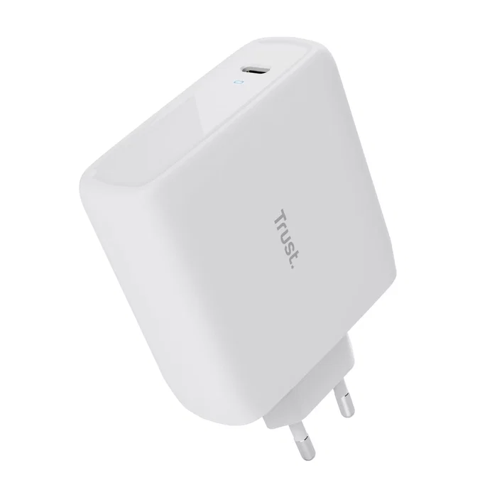 Trust Maxo Cargador Pared USB-C 100W (25140) con PD 3.0 y PPS, Blanco, Incluye Cable USB-C a USB-C de 2 Metros Trust Maxo Cargador Pared USB-C 100W (25140) con PD 3.0 y PPS, Blanco, Incluye Cable USB-C a USB-C de 2 Metros