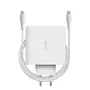 Trust Maxo Cargador Pared USB-C 100W (25140) con PD 3.0 y PPS, Blanco, Incluye Cable USB-C a USB-C de 2 Metros