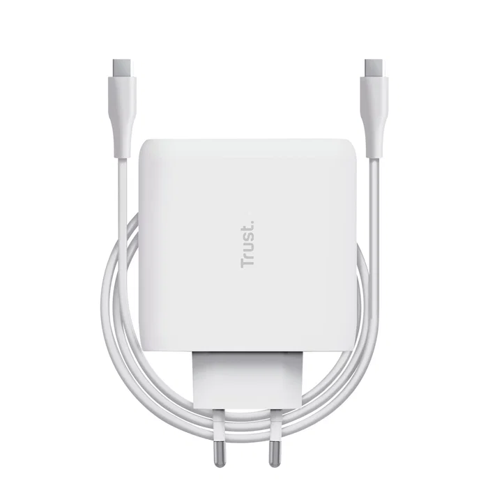 Trust Maxo Cargador de Pared USB-C 100W Blanco con Cable 2m Trust Maxo Cargador de Pared USB-C 100W Blanco con Cable 2m