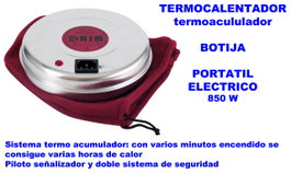 HJM Termocalentador Botija Portátil 850 W