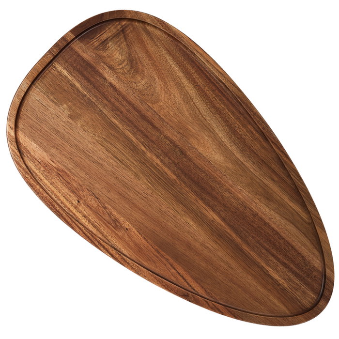 Home Deco Factory Juego 2 Mesas Nido Triangular Acacia Cocooning 60x39cm y 50x34.5cm