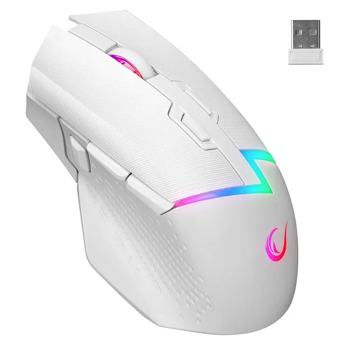 Rampage Drop M3 V2 Ratón Inalámbrico 24000 DPI 1000 Hz Blanco