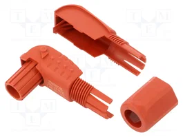 HARTING Conector de alimentación DC hembra Han® S rojo