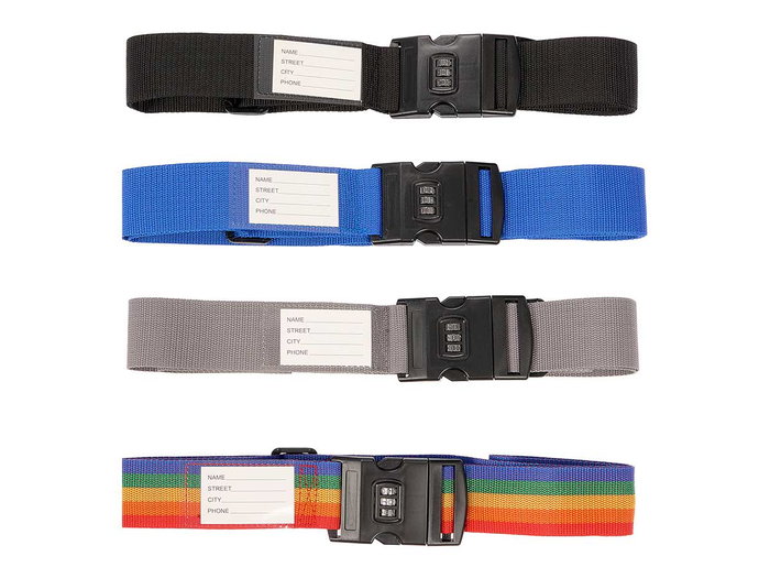 ARTE REGAL Pack de 24 Cintas Protectoras para Maleta con Contraseña, Surtido de 4 Colores