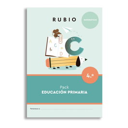 RUBIO PACK MATEMATICAS 4.º PRIMARIA (+ 9 AÑOS), AA.VV. - RUBIO