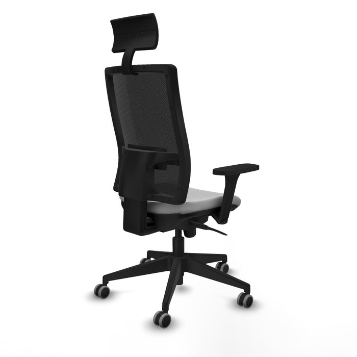 PIQUERAS Y CRESPO Silla de oficina Horna con mecanismo Sincro, Gris claro y Negro PIQUERAS Y CRESPO Silla de oficina Horna con mecanismo Sincro, Gris claro y Negro