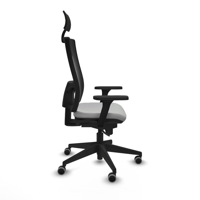 PIQUERAS Y CRESPO Silla de oficina Horna con mecanismo Sincro, Gris claro y Negro PIQUERAS Y CRESPO Silla de oficina Horna con mecanismo Sincro, Gris claro y Negro