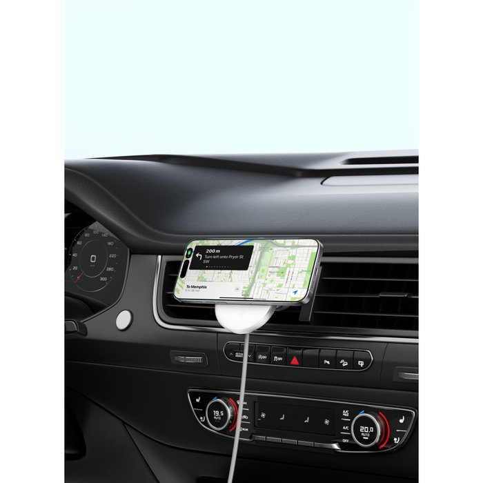 Belkin BoostCharge Pro Cargador Inalámbrico para Coche Qi2 15W Gris